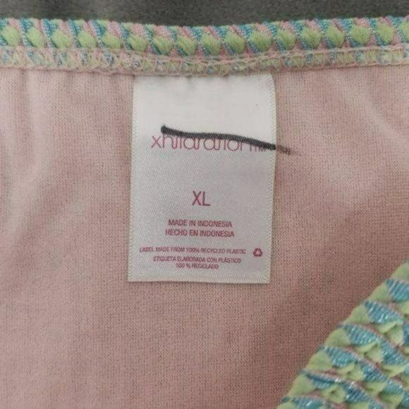 XHilaration Woman's NWOT Pink Blue‎ Bikini Bottoms Swimwear Size XL - Picture 5 of 7